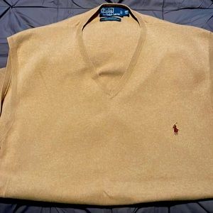 Big and Tall Ralph Lauren Polo Sweater Vest - V Neck